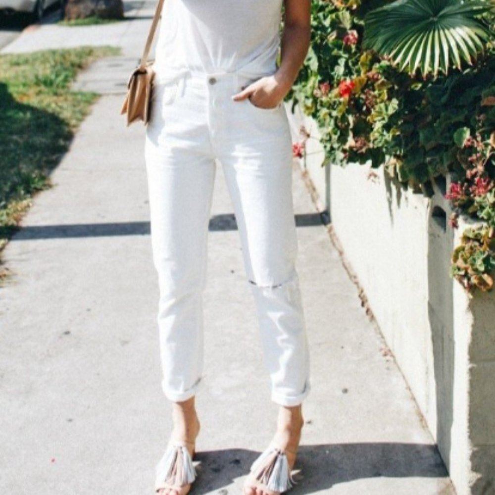 Rag & Bone I Modele White Stretch Skinny Cotton Jeans Size 31